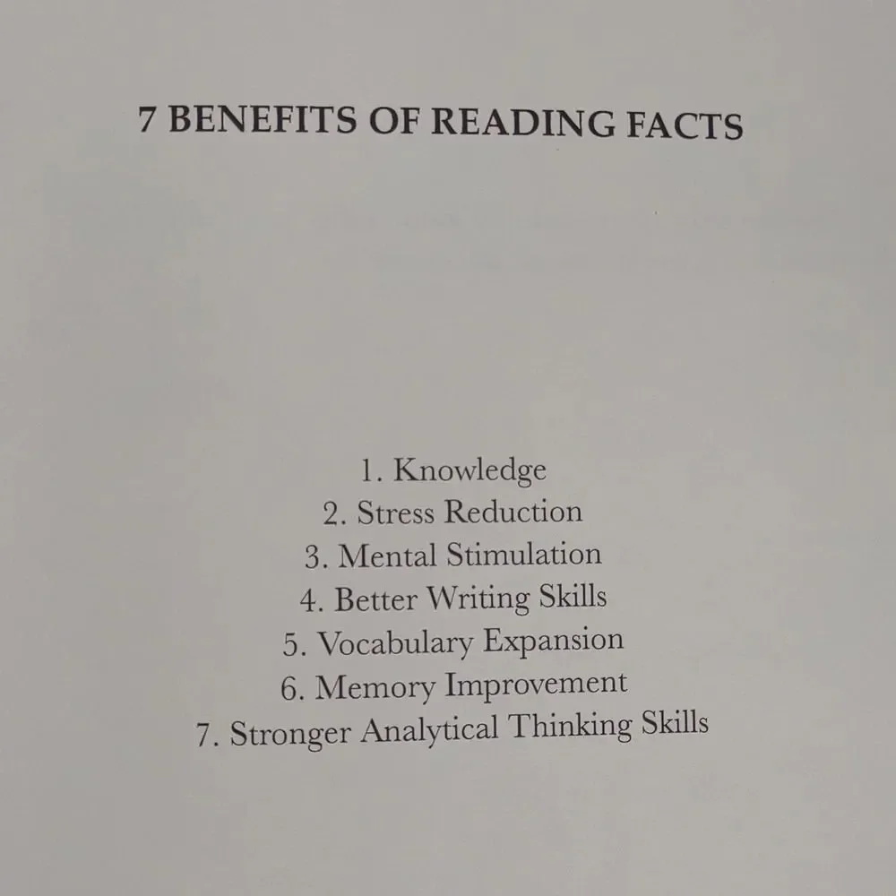 Interesting and Fun Facts You Need to know Book 1144 Random